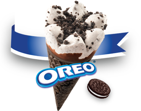 Giant King Cone Oreo - Oreo Cone (620x511), Png Download
