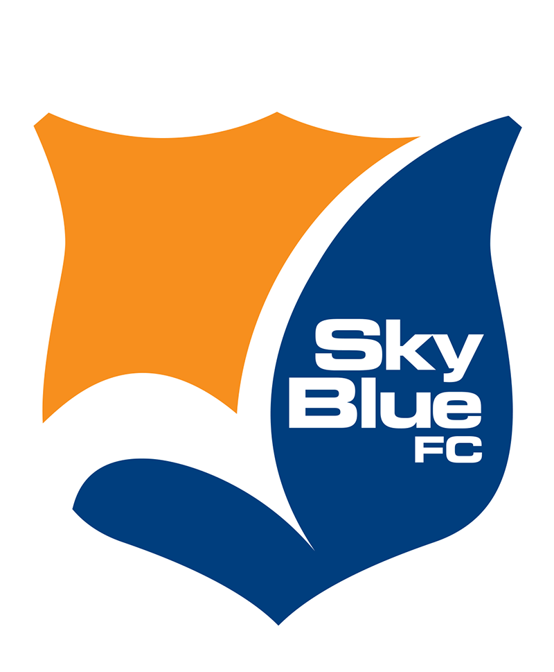 Sky Blue Fc - Orange And Blue Logo (800x969), Png Download