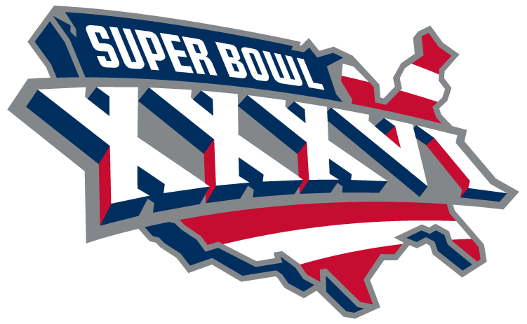 Super Bowl Xxxvi - 2002 Super Bowl Logo (751x463), Png Download