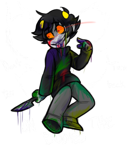 Shhh Don't Mind The Crazy Karkat Just Drag It - Bean Friend (500x500), Png Download