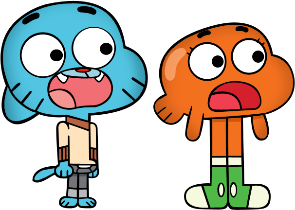 File History - Gumball And Darwin Png (666x475), Png Download