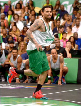 The Nana Churcher Show Covers The Bet Experience Basketball - Chris Brown (608x342), Png Download