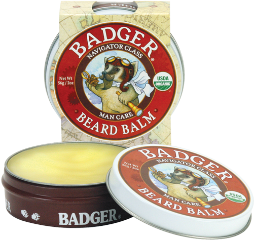 Organic Beard Balm - Badger Beard Balm (500x500), Png Download