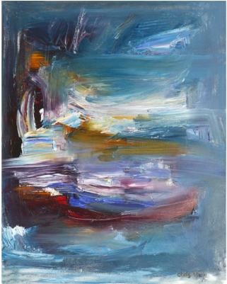 In Motion Ii - Painting (400x400), Png Download