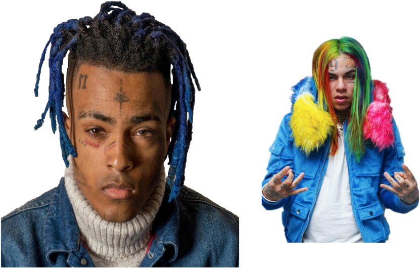 Clip Art Black And White Stock Xxxtentacion And Ix - Xxxtentacion Q (1024x1024), Png Download