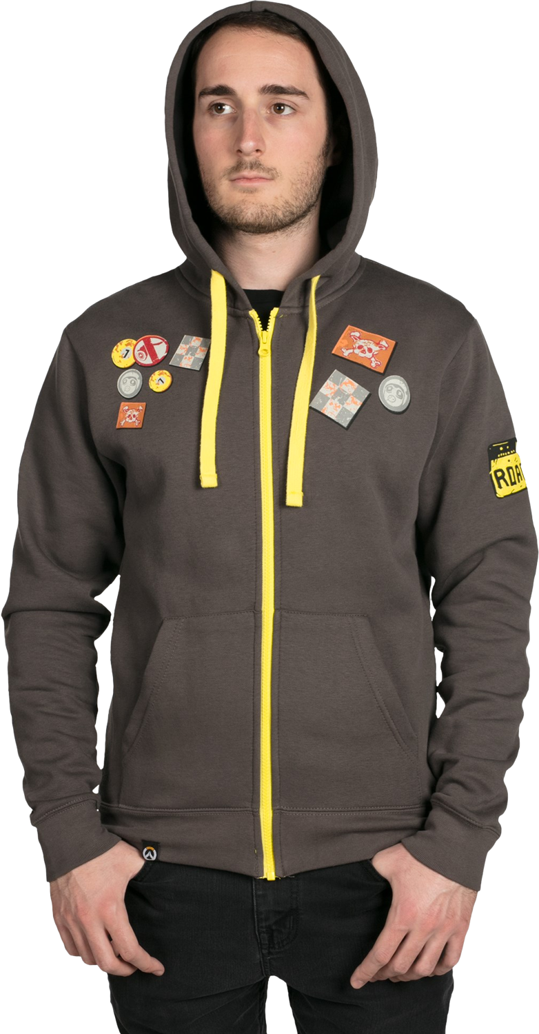Overwatch Hoodie Roadhog (782x1500), Png Download