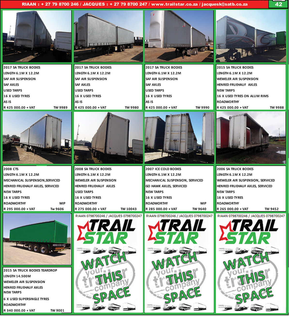 Fruehauf Afrittrailer Afrit Trailord Toptrailer Paramount - Roof (1193x1304), Png Download