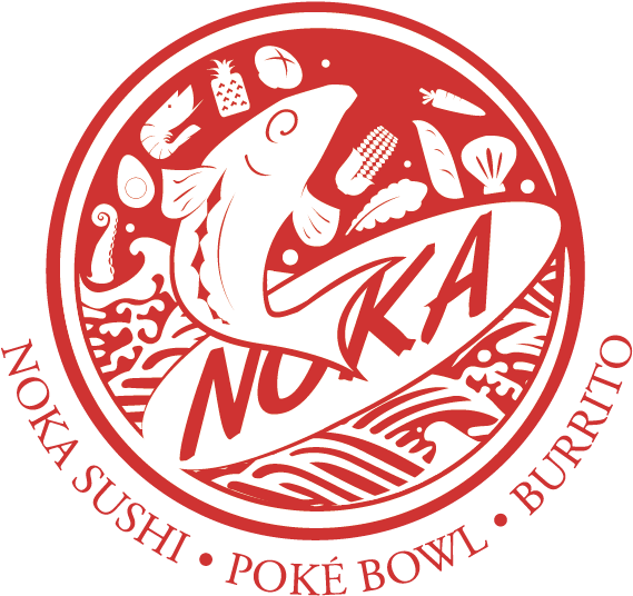 Copyright Noka Sushi Poke Bowl & Sushi Burrito - Sushi Burrito List (572x554), Png Download