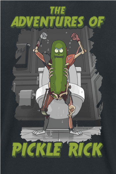 Homme Adventures Of Pickle Rick Rick & Morty T Shirt - Pickle Rick T Shirt (600x600), Png Download