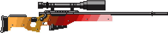 Awp- Candy Cane Fade - Ranged Weapon (600x600), Png Download