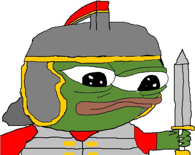 2 Months Ago - Gladiator Pepe (680x545), Png Download