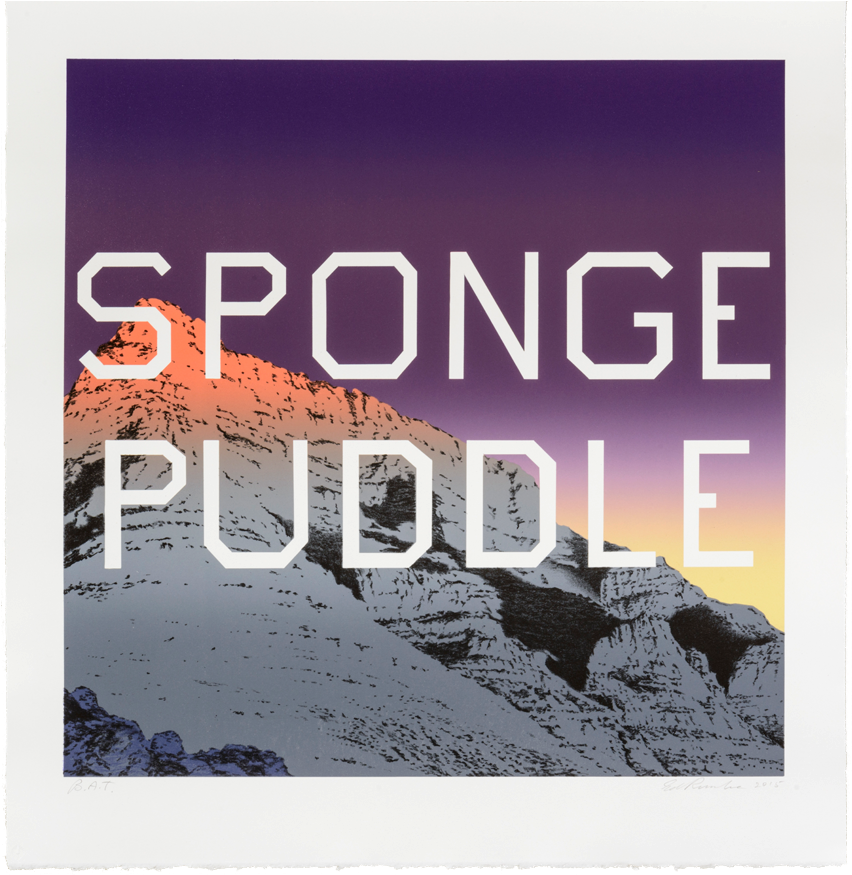 Image Of Sponge Puddle Print By Ed Ruscha - Ed Ruscha Sponge Puddle (1170x879), Png Download