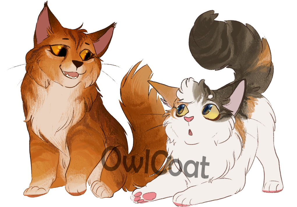 Single Warrior Cat Adoptables (1280x905), Png Download