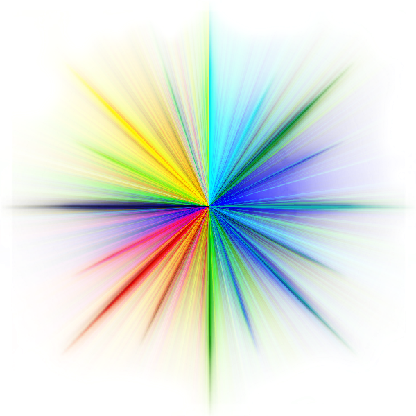 Thumb Image - Raios De Luz Coloridos Png (600x600), Png Download