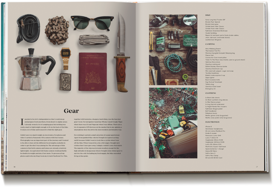 Spreads17 - One Year On A Bike: From Amsterdam (1000x738), Png Download