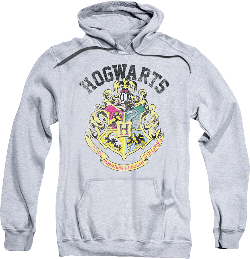 Hogwarts Crest Pull-over Hoodie - Harry Potter Crest Sweatshirt (850x850), Png Download