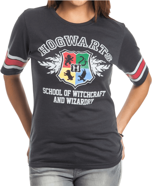 Hogwarts Crest Junior Hockey T-shirt - Best Harry Potter T Shirt Ever (600x600), Png Download