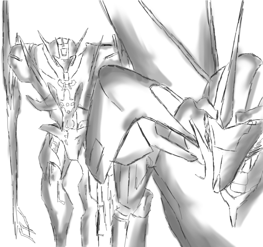 Image Library Download Starscream And Soundwave Tfp - Starscream (999x799), Png Download