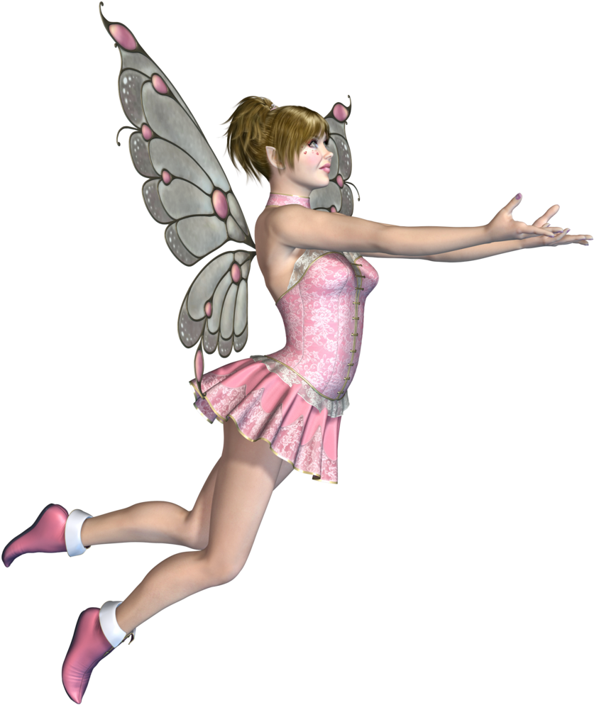 Pink Fairy Transparent Background (1024x1045), Png Download