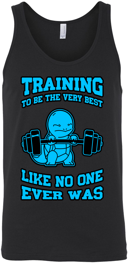 Pokemon Squirtle Training Unisex Tank Top T Shirt - Nfl (1000x1000), Png Download