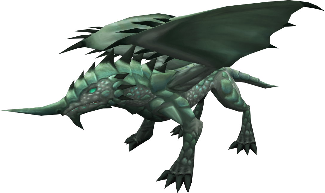 Adamant Dragon - Steel Dragon Runescape (1087x647), Png Download