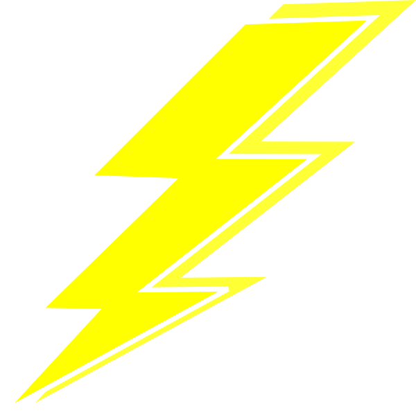 Yellow Lightning Png (600x599), Png Download