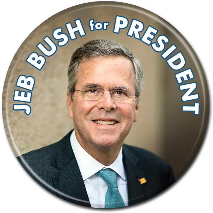 Jeb Bush Button - Top 10 Saddest Anime Deaths Jeb Bush (800x800), Png Download