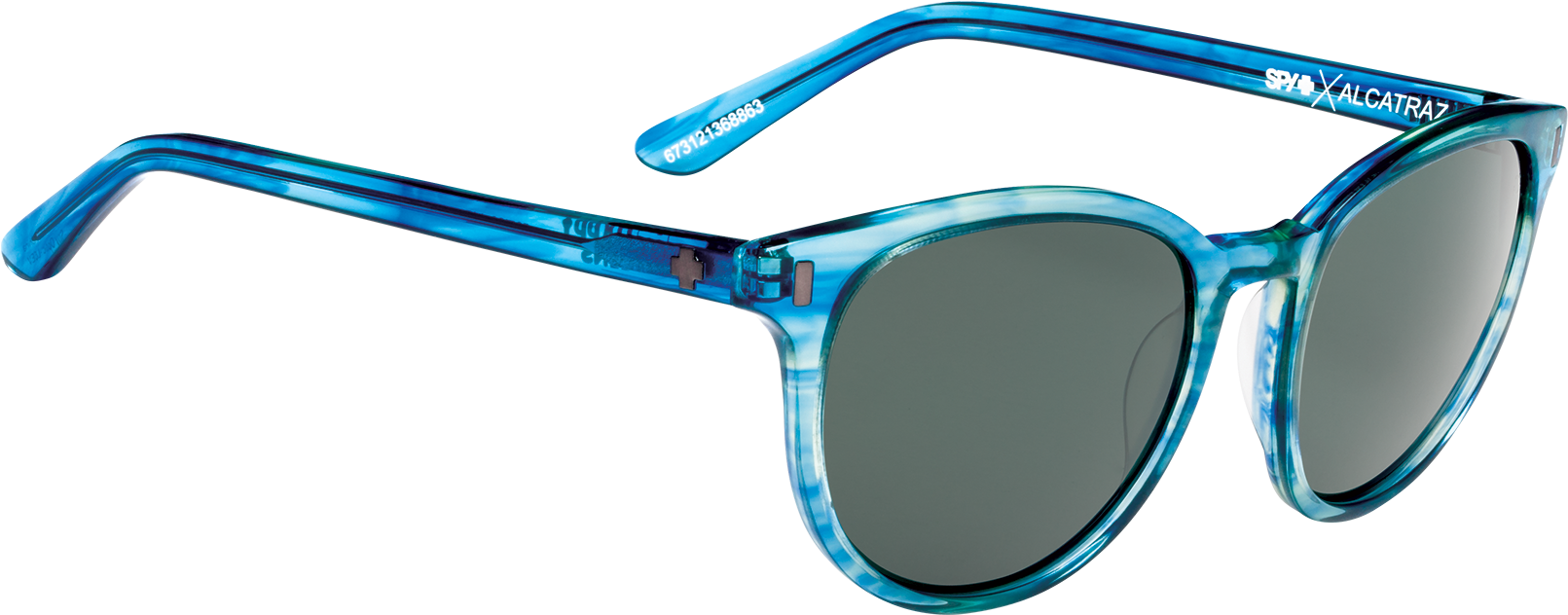 Spy Optic® Alcatraz Men's Sunglasses - Spy Optic Alcatraz Sunglasses- Blue Smoke/happy Grey (2000x1200), Png Download
