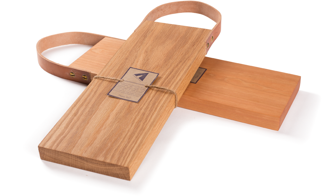 Cutting Board With Leather Handle - Cutting Board (1200x1200), Png Download
