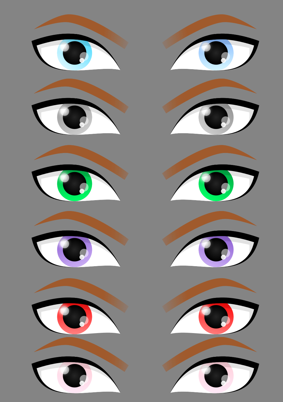 If These Eyes Won, I Would Like The Eyes In The Colors - Illustration (988x1406), Png Download