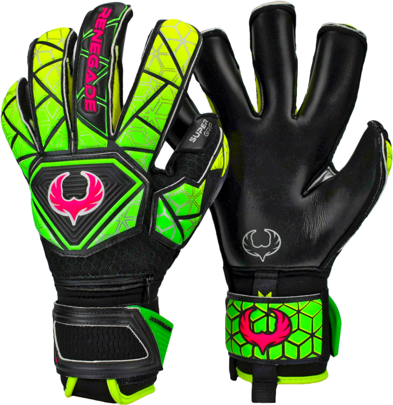 Renegade Gk Vortex Venom Goalkeeper Gloves Backhand (853x853), Png Download