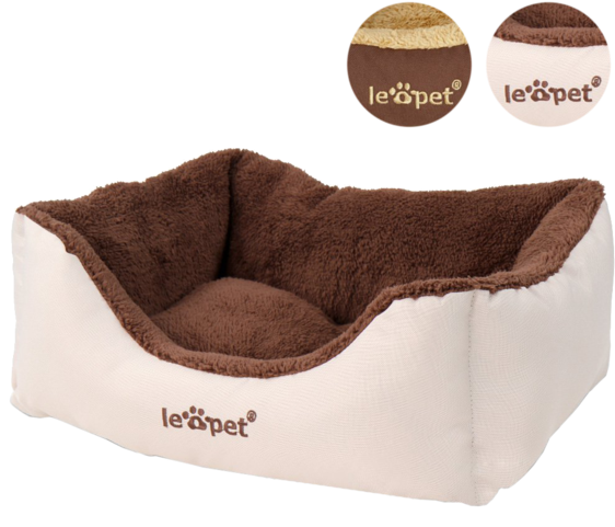 Leopet Htbt03 Dog Bed Different Sizes And Colours - Leopet Dog Bed Soft Washable Warm Puppy Basket Cushion (570x570), Png Download