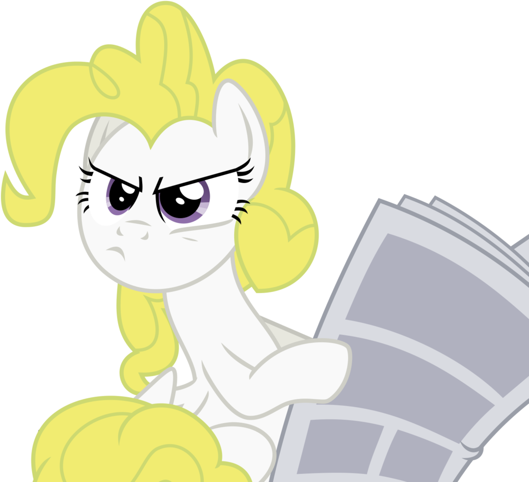 Artist Inudewaruika Pony - Newspaper (1119x1024), Png Download