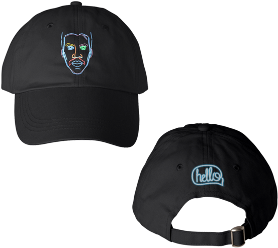 Hello Neon Baseball Cap - Baseball Cap (600x600), Png Download