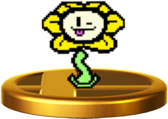 Flowey Is A Non-playable Character In Smash Bros Lawl - Flowey Pixel Phone Case - Iphone 6 Plus (768x1024), Png Download