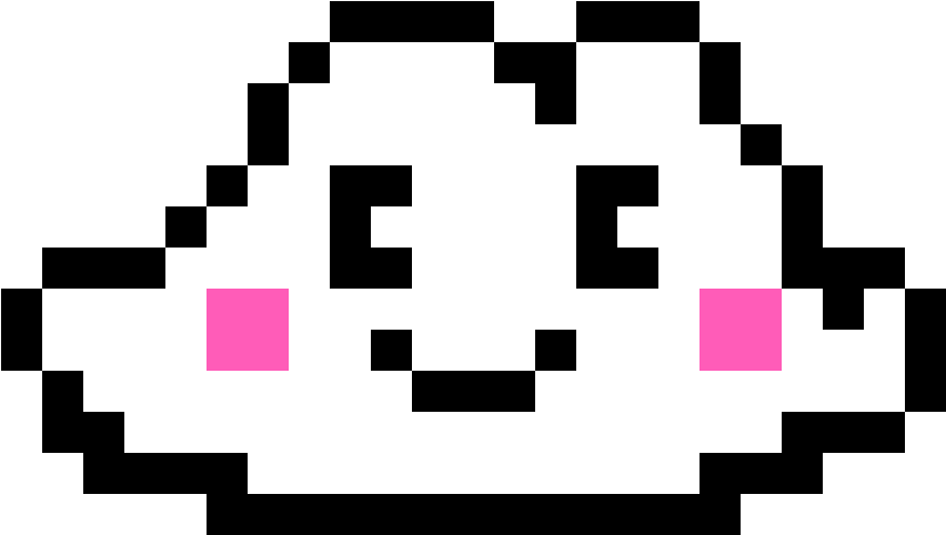 Pixel Art Cloud (1184x1184), Png Download