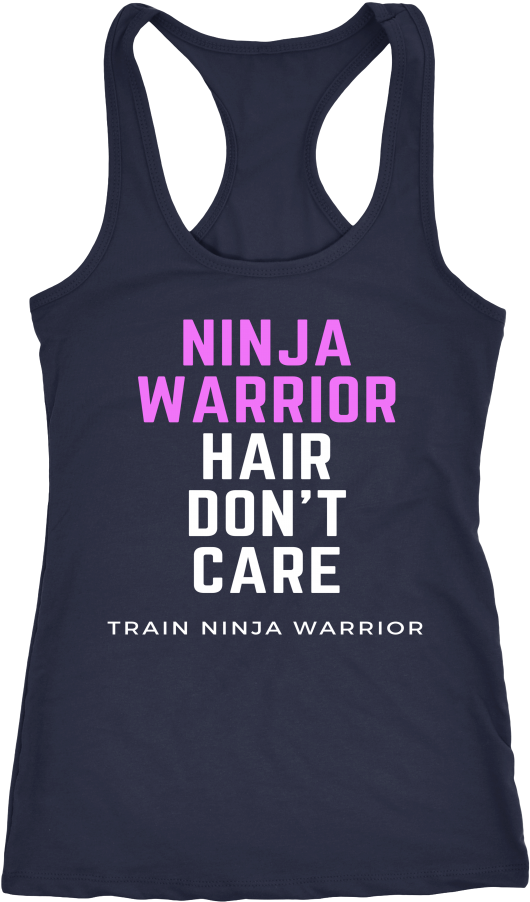 Ninja Warrior Hair Don't Care Women's Fitness Training (1000x1000), Png Download