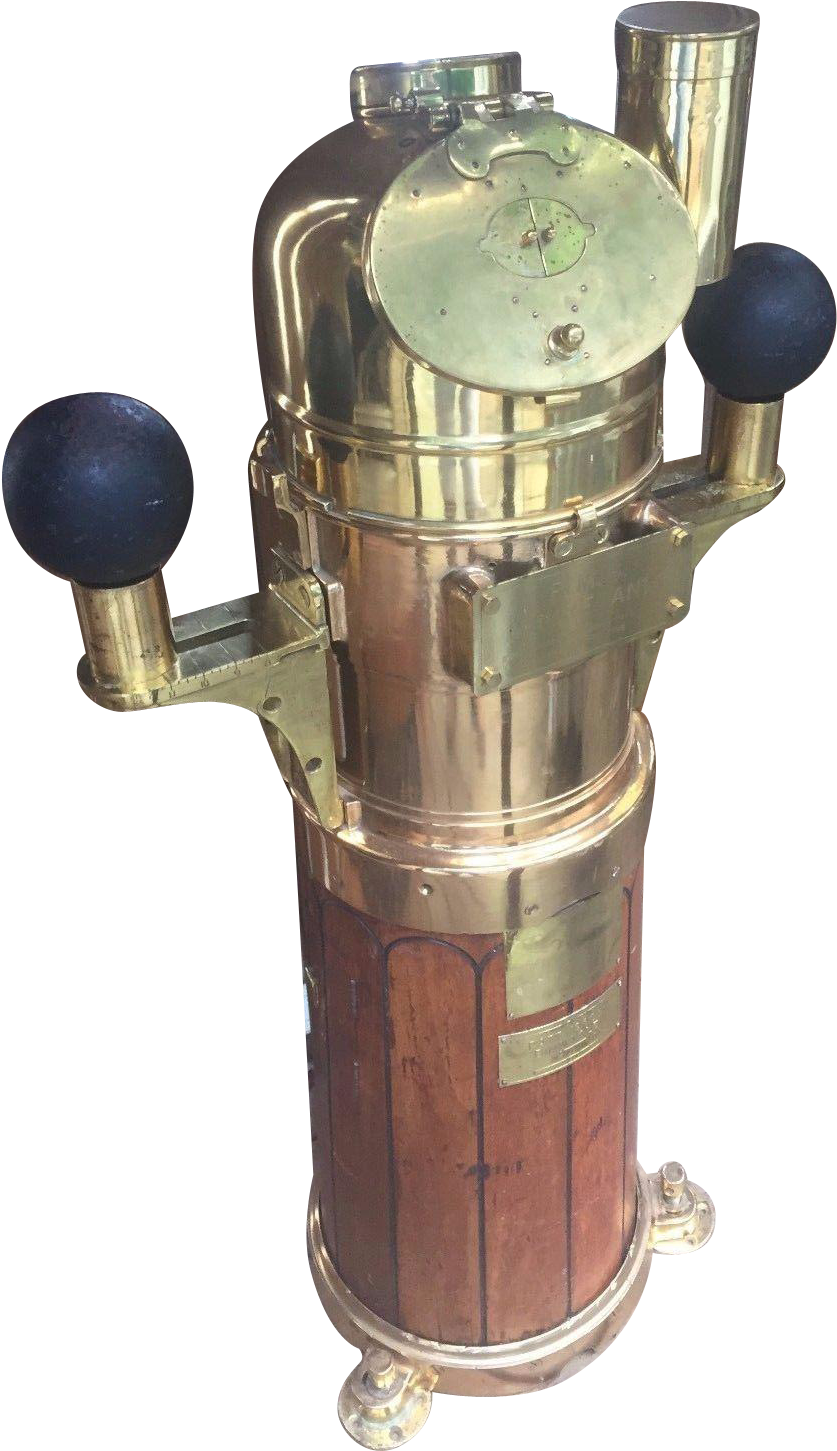Antique Henry Hughes Binnacle Compass 1906 Rms Mauretania - Antique (1450x1450), Png Download
