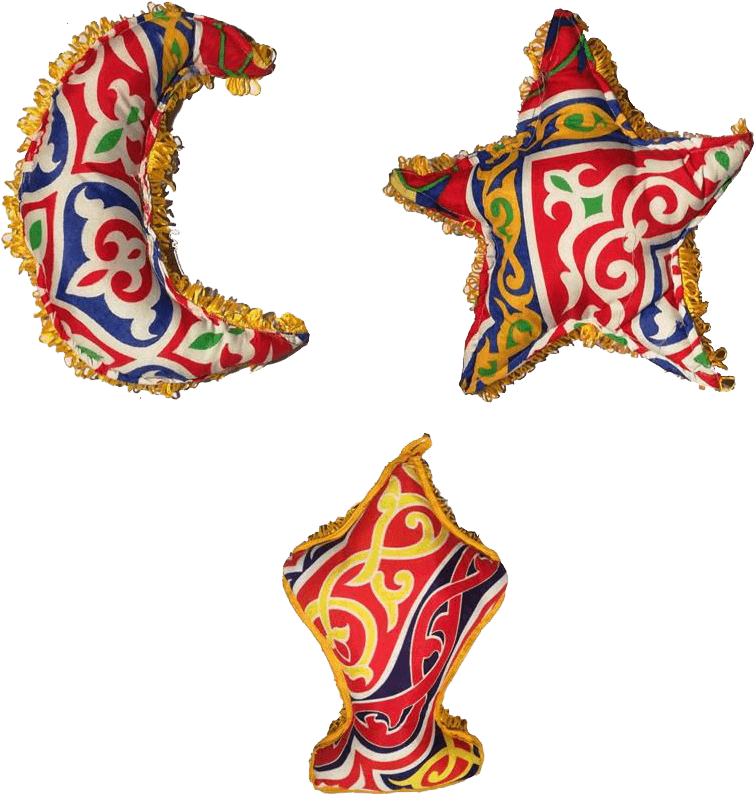 Golden Ramadan Kareem Moon Free Template - زينه رمضان بالقماش خياميه (785x809), Png Download