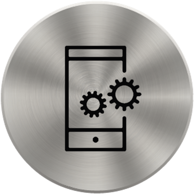 Enhance Mobile App Button Icon - Mobile App Development (695x686), Png Download