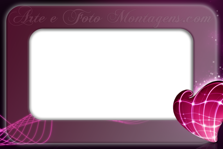 Molduras - Love Heart (898x602), Png Download