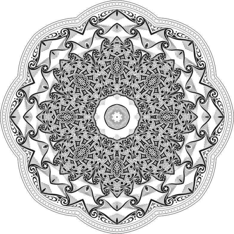 Complicated Mandala - Circle (784x784), Png Download