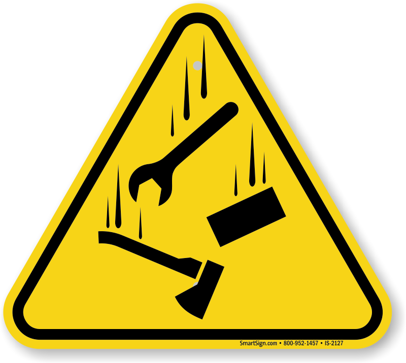 Zoom, Price, Buy - Fall Warning Sign (800x716), Png Download