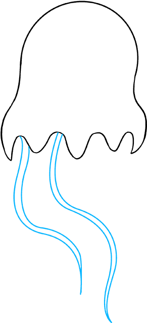 How To Draw Jellyfish (680x678), Png Download