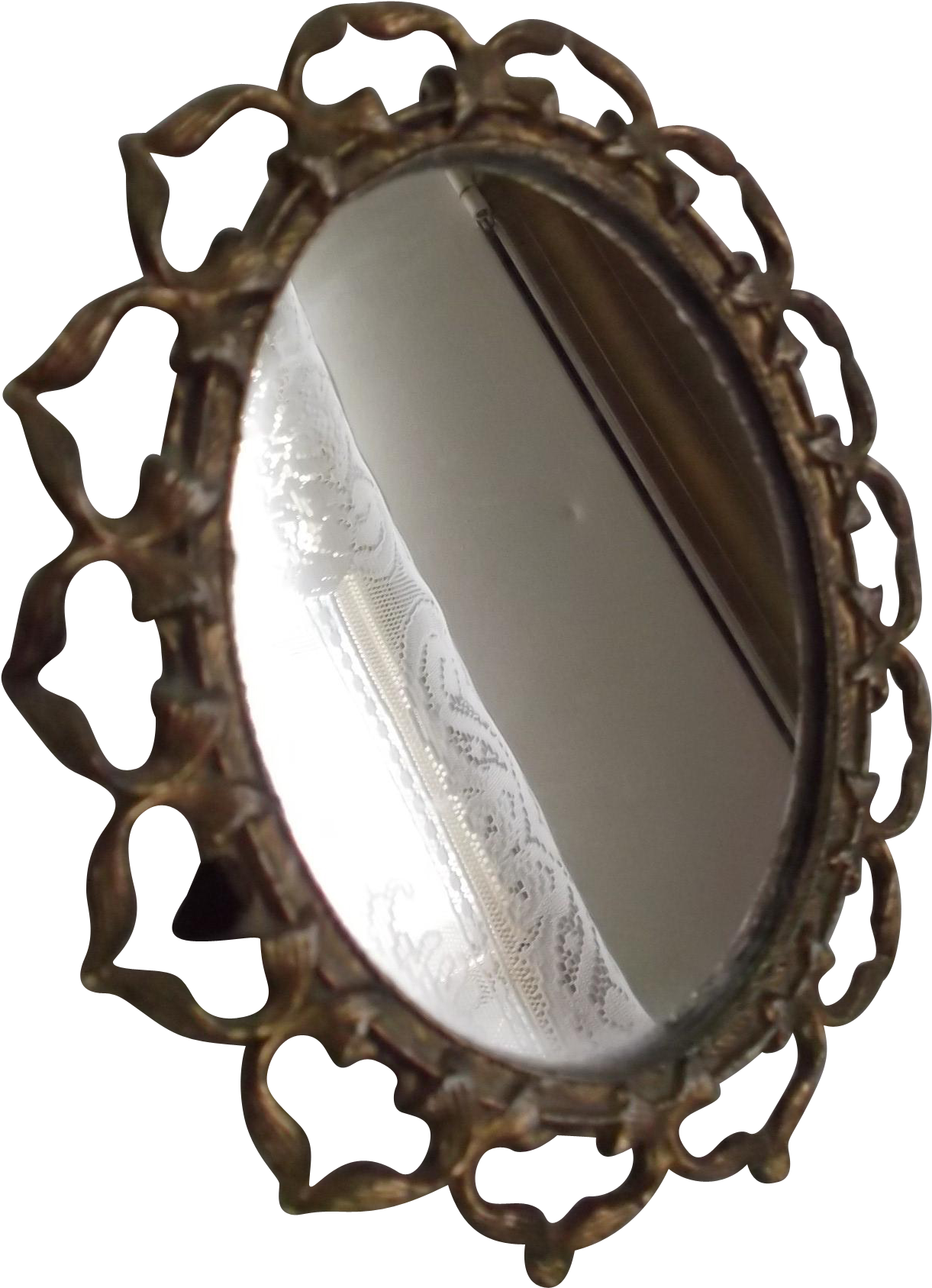 Here Is A Vintage, Collectible Mirror That Is Oval - Old Mirror Png (1686x1686), Png Download