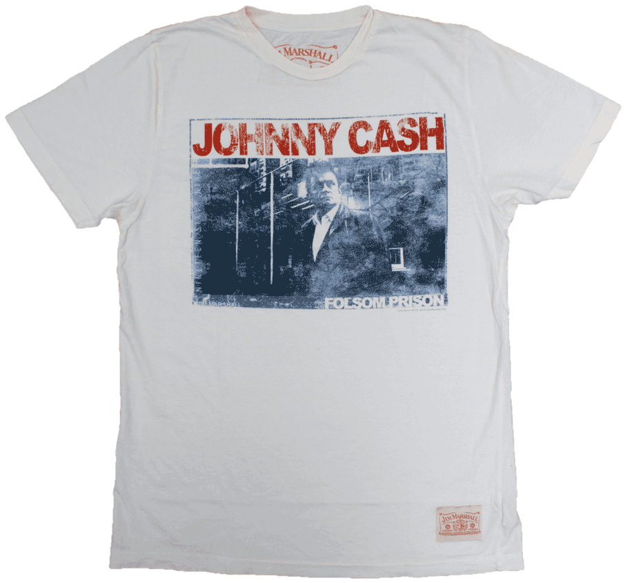 Cash-folsom1 - Jim Marshall: Johnny Cash - Folsom Prison (premium) (950x891), Png Download