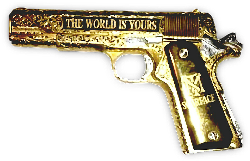 Report Abuse - World Is Yours Gun (866x558), Png Download