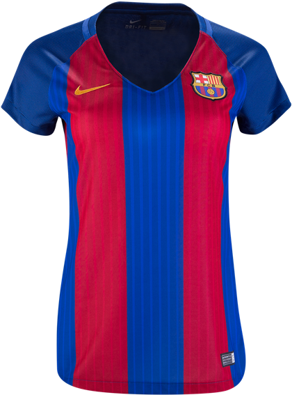 Barcelona 16/17 Women's Home Soccer Jersey - Barcelona 16 17 Women (600x600), Png Download
