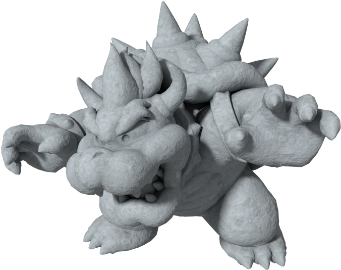Download Zip Archive - Bowser Statue Super Mario World (750x650), Png Download