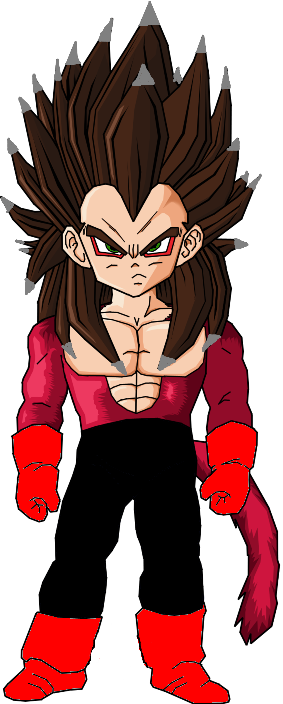 Kid Vegeta Ssjm - Vegeta (567x1409), Png Download